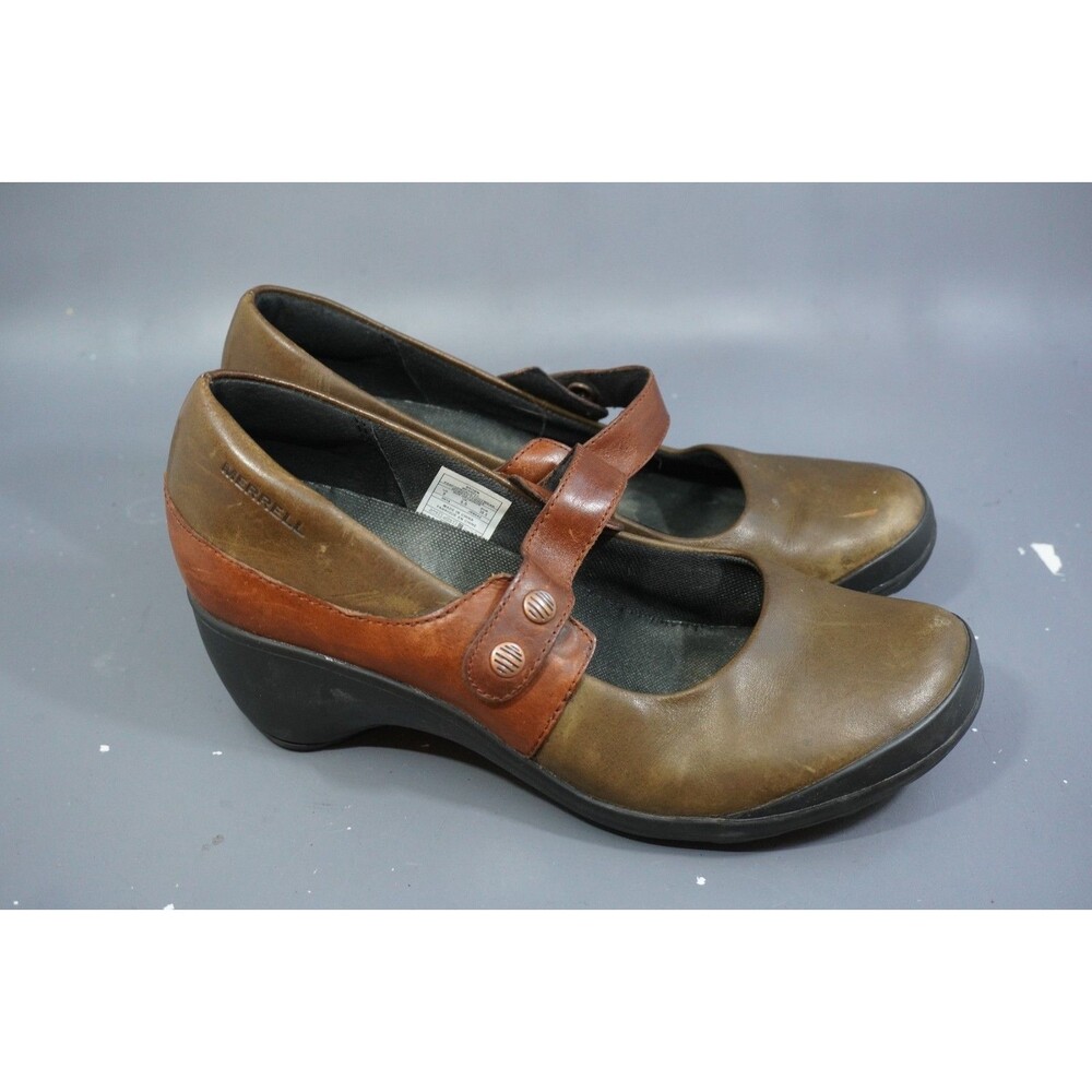 Merrell Veranda Emme J69042 Brown Leather Mary Jane Shoes Footwear Womens 8